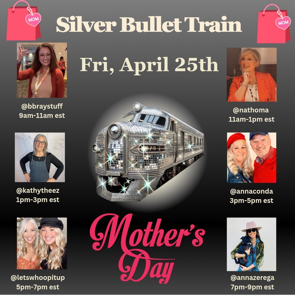 Silver Bullet Train Mother's Day Event Poster